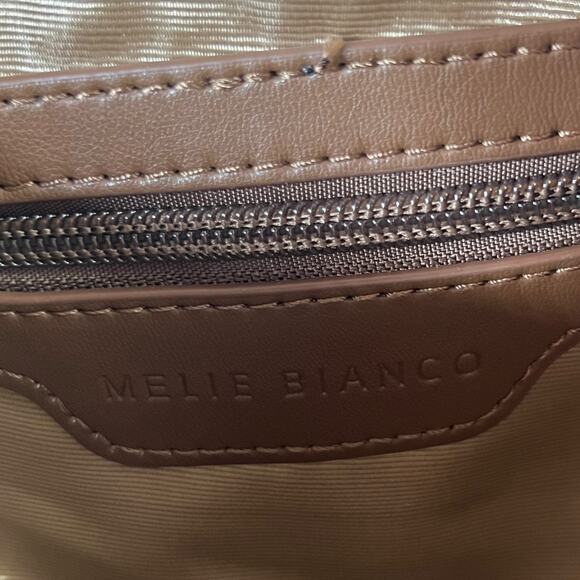 Anthropologie Melie Bianco The Brigitte Satchel Crescent Raffia Edition NEW - Picture 8 of 9